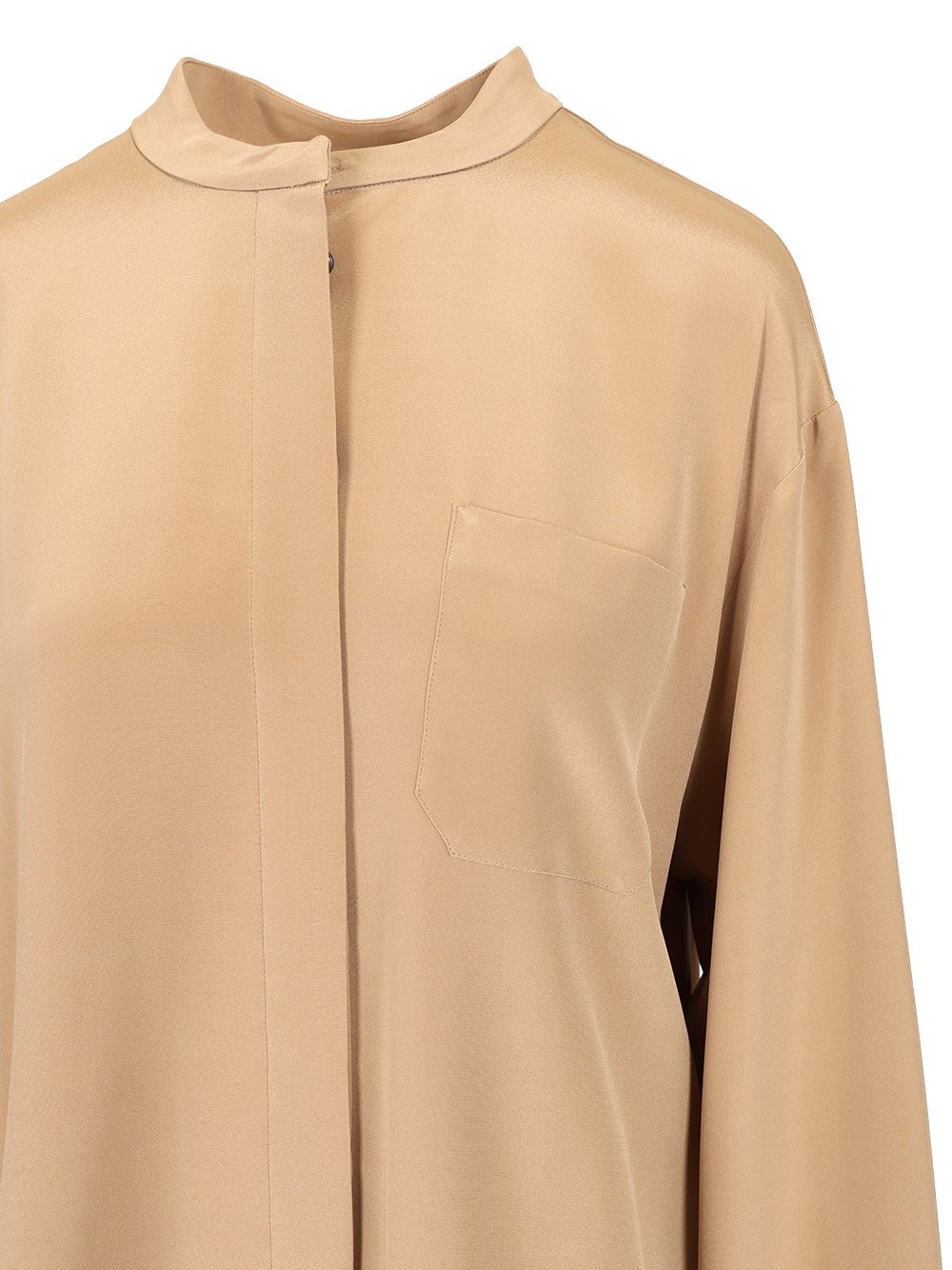 'S Max Mara Silk Saharan Shirt Shirts - Beige | 68308a7453038dacdd26b7ec2841e1475e6bacf6