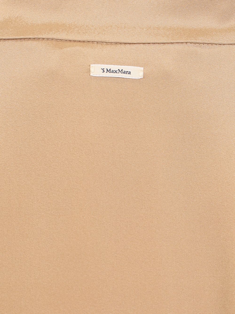 'S Max Mara Silk Saharan Shirt Shirts - Beige | 1895aad351bbe3a659c7abf9fae0532e65cbc36c