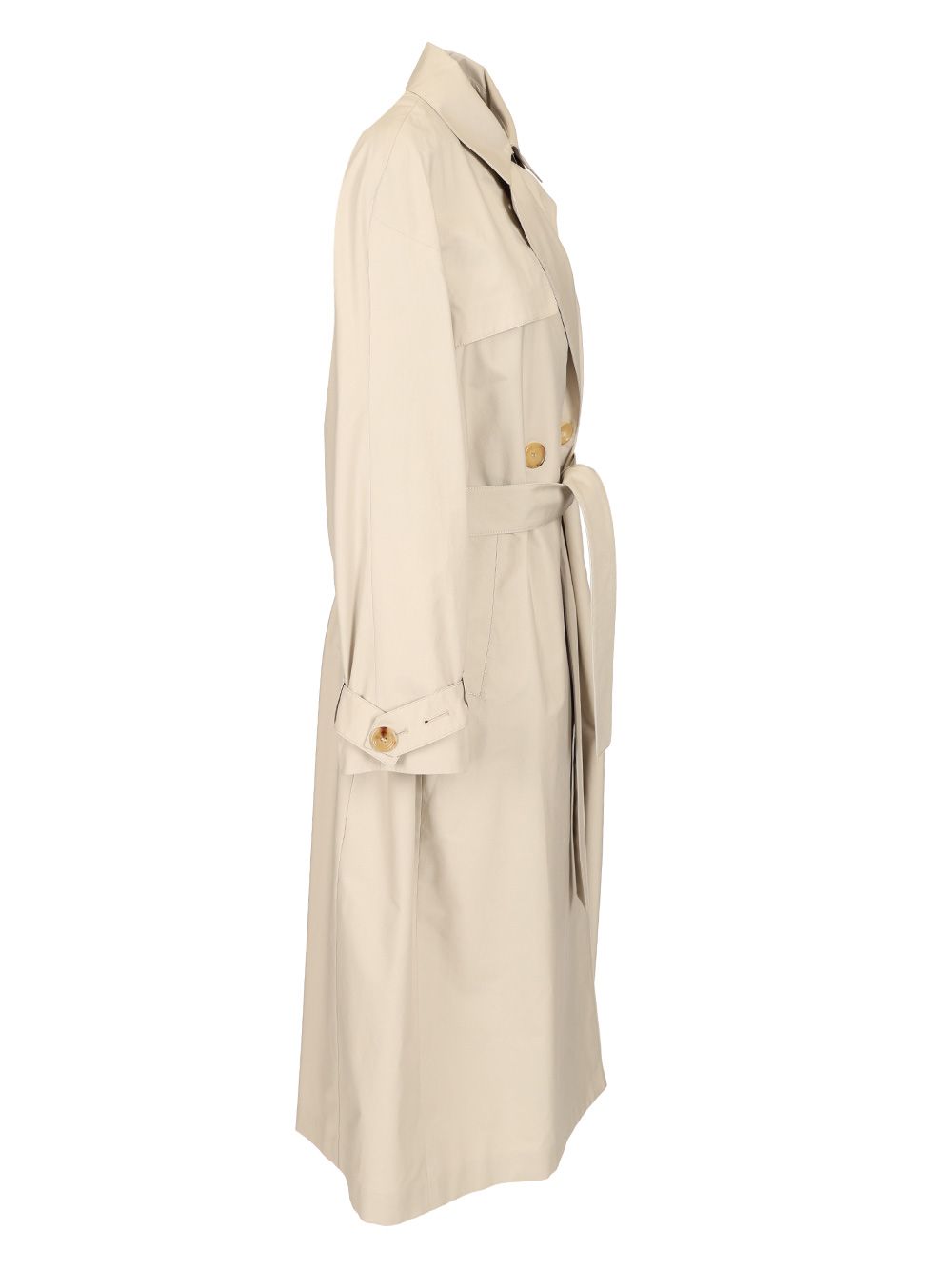 Max Mara The Cube Trench Doppiopetto Coats - White | 90dcd7abc7b2712a41bf473858b1c6f8aa5bcd6e