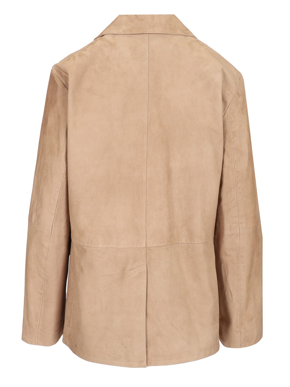 'S Max Mara Single-Breasted Suede Jacket Jackets - Beige | 39878f0e7154c5e868f9866c968330cf38e0ffa7