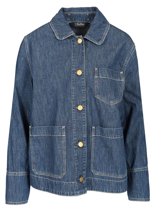 Cotton Denim Jacket Jackets Blue