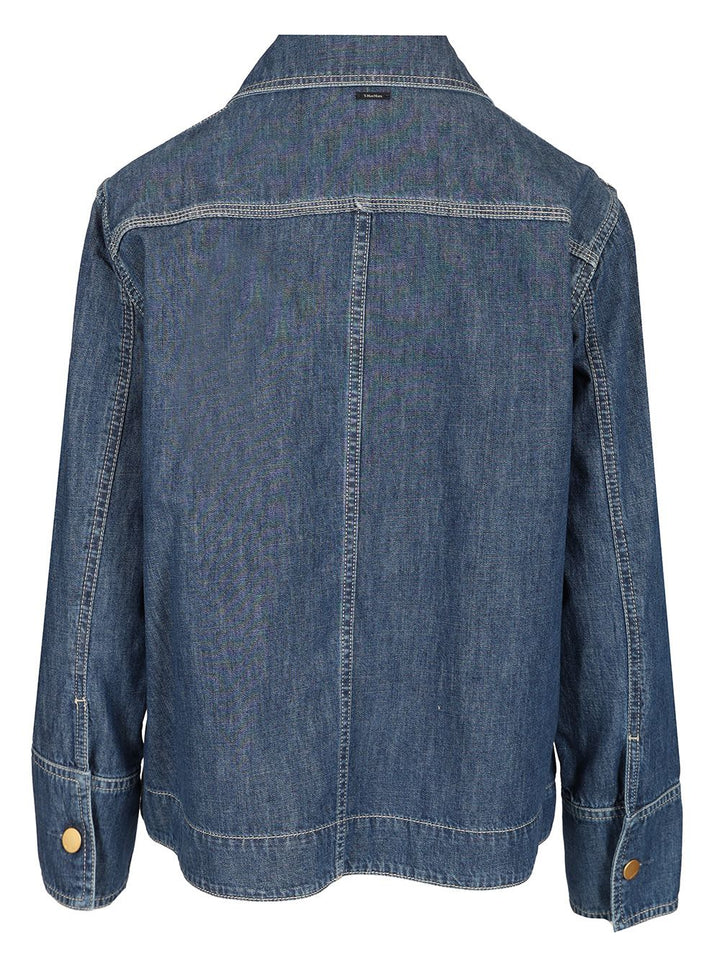'S Max Mara Cotton Denim Jacket Jackets - Blue | 08dab844abd5aeb284d965af6014c483ec4bd955