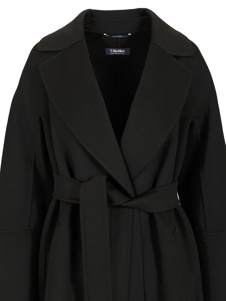 'S Max Mara Elisa Coats - Black | 64ccab6a20def5450ececdd38ae95c37c116adec