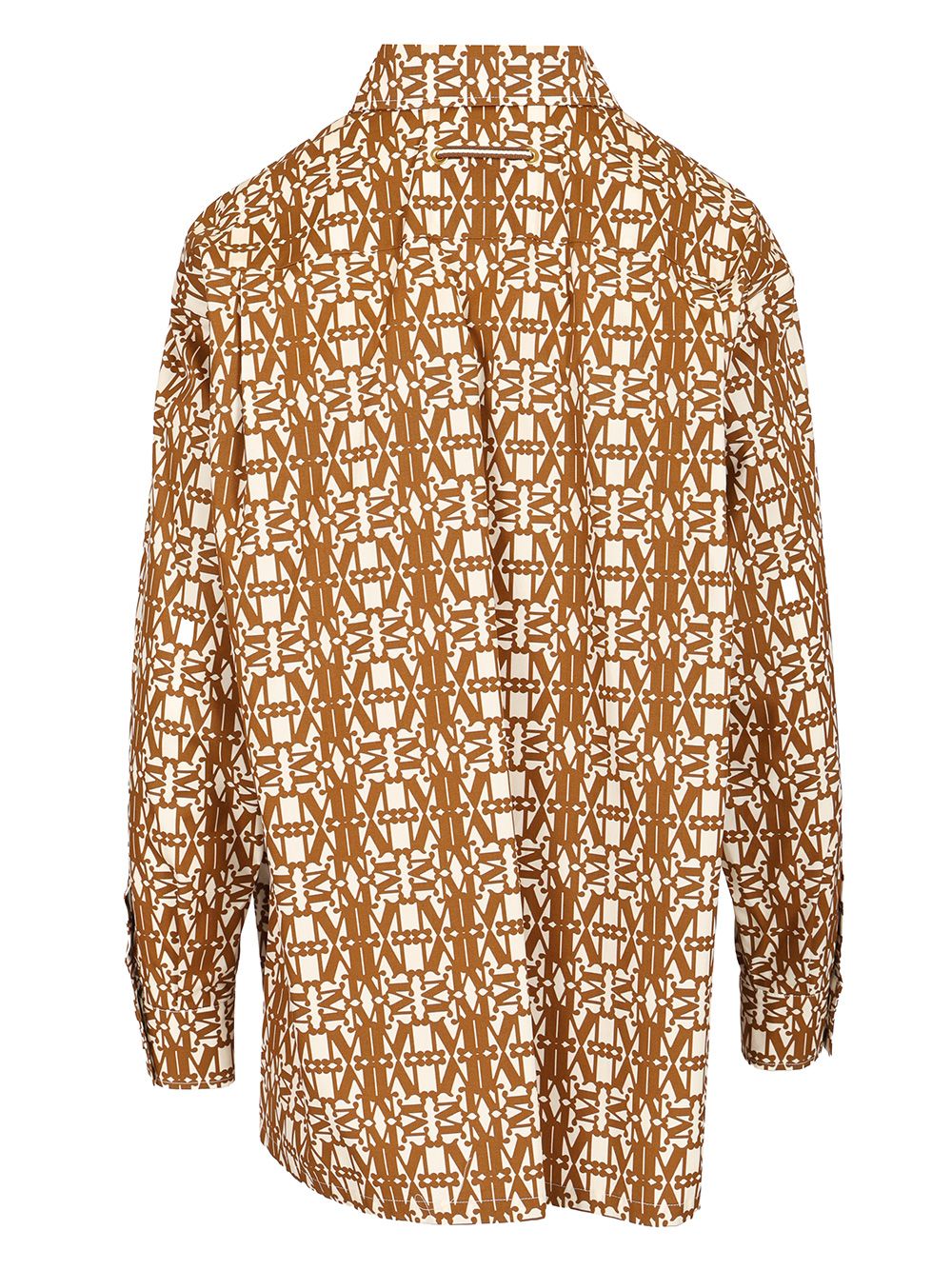 Max Mara Printed Oversized Shirt Shirts - Brown | 6f67239155de583037a5ca7617cd5ba68c1f88e1