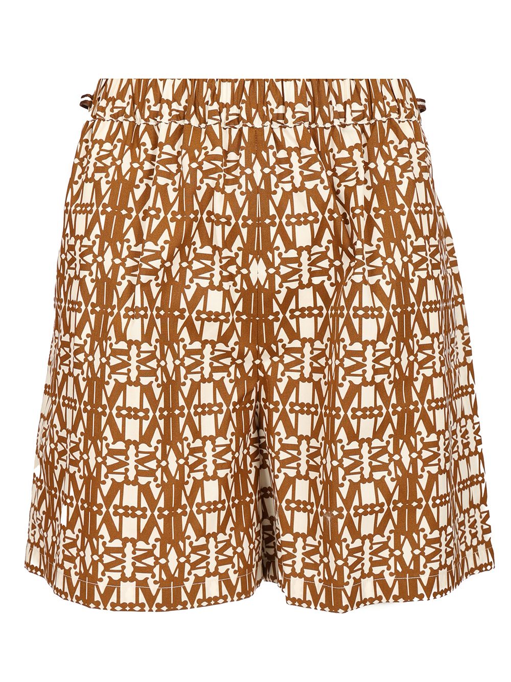 Max Mara Printed Poplin Shorts Trousers - Brown | 3f142b2ff09880b0881f3396a2f8fb7689d8a296