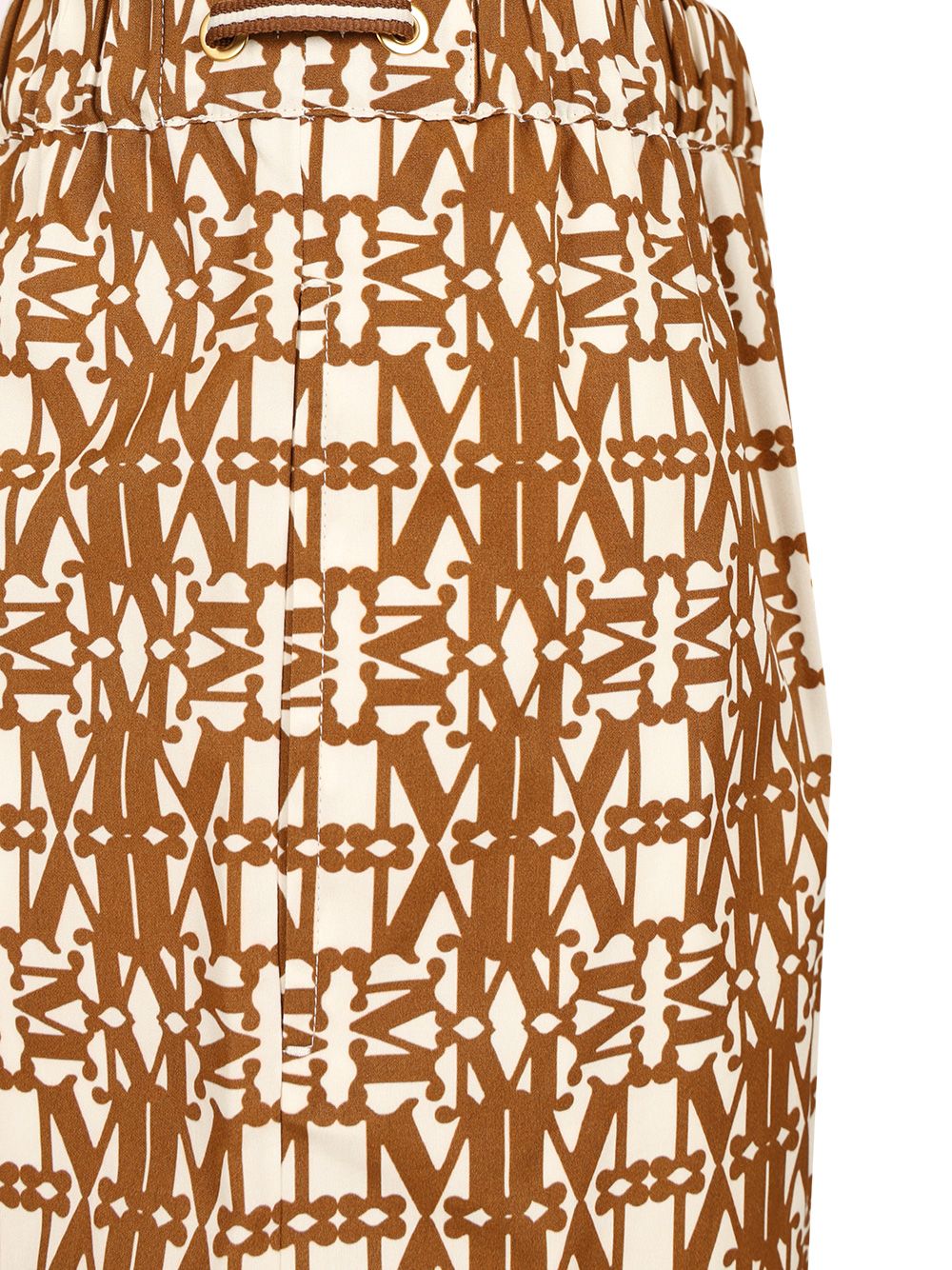 Max Mara Printed Poplin Shorts Trousers - Brown | 89a249851d485e74e4931533d60fc3d073c9e6b6