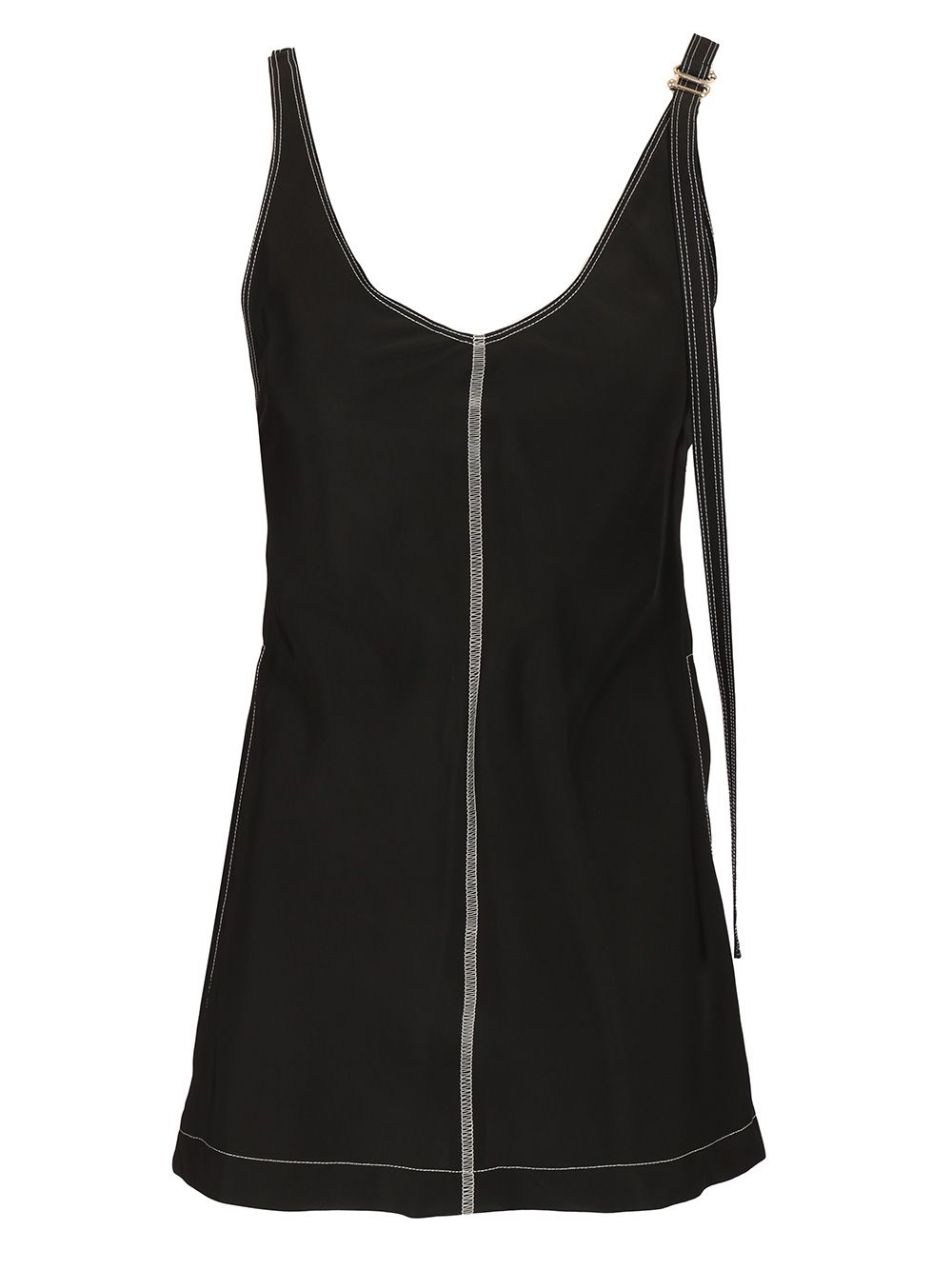 Sportmax Deep Neckline Tank Top Tops - Black | fe6fd15fbdc1f22fc482c526d532dd54b96f2f6a
