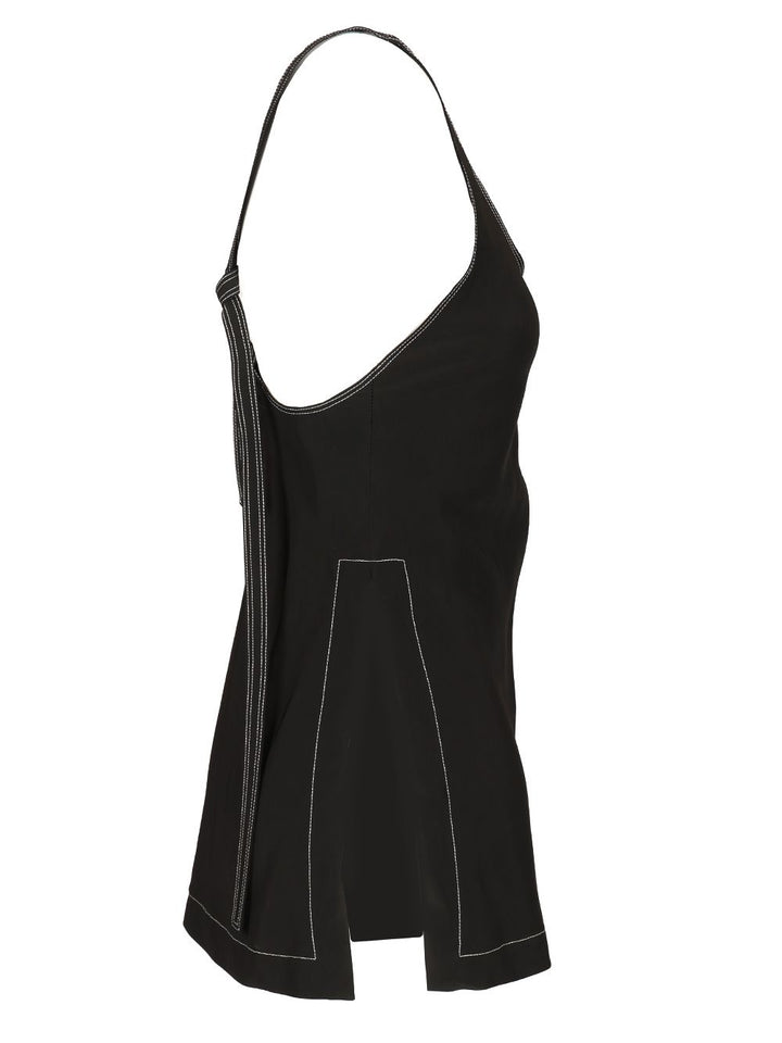Sportmax Deep Neckline Tank Top Tops - Black | c68271bdf966491863126a4c3cd01966fbd35a59