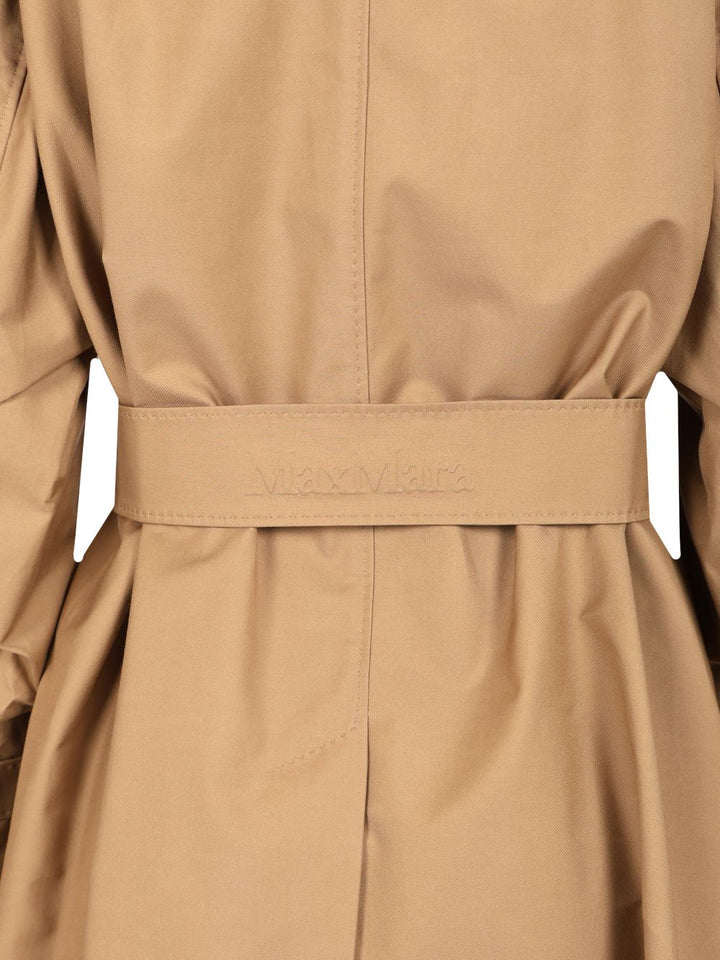 Max Mara The Cube Midi Trench Coat Coats - Beige | f8fecec020b86cf70319a3b23668aacf907c6bd7