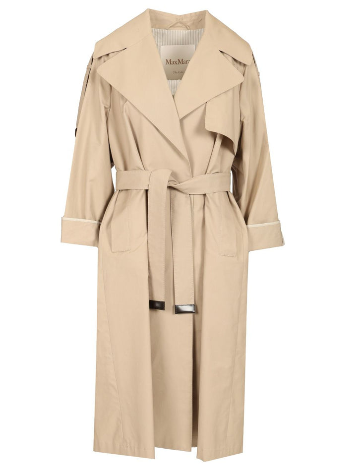 Max Mara The Cube Oversized Trench Coat In Water-Repellent Twill Coats - Beige | e6c3abff0ebbeed85de36dd810d4798a361d52a7