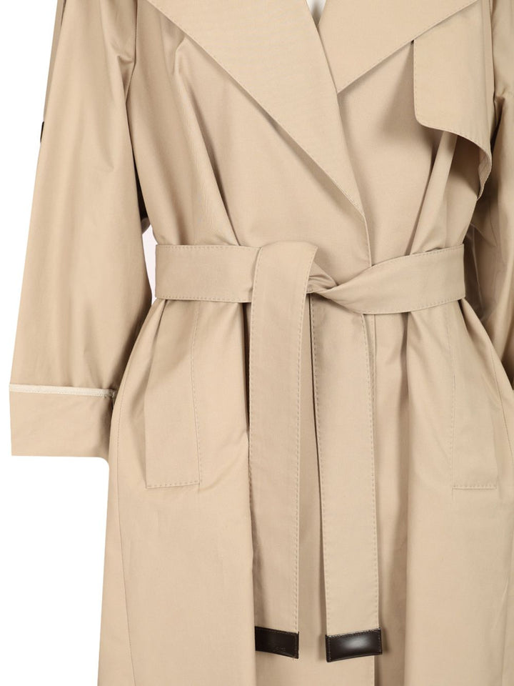 Max Mara The Cube Oversized Trench Coat In Water-Repellent Twill Coats - Beige | 5fb5022221627178ac3cb530772248a0eec40915