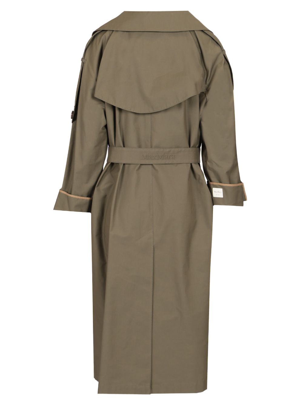 Max Mara The Cube Oversized Trench Coat In Water-Repellent Twill Coats - Green | 47ac6e2956dcaf8baad9921f62644e2ea54cf75a