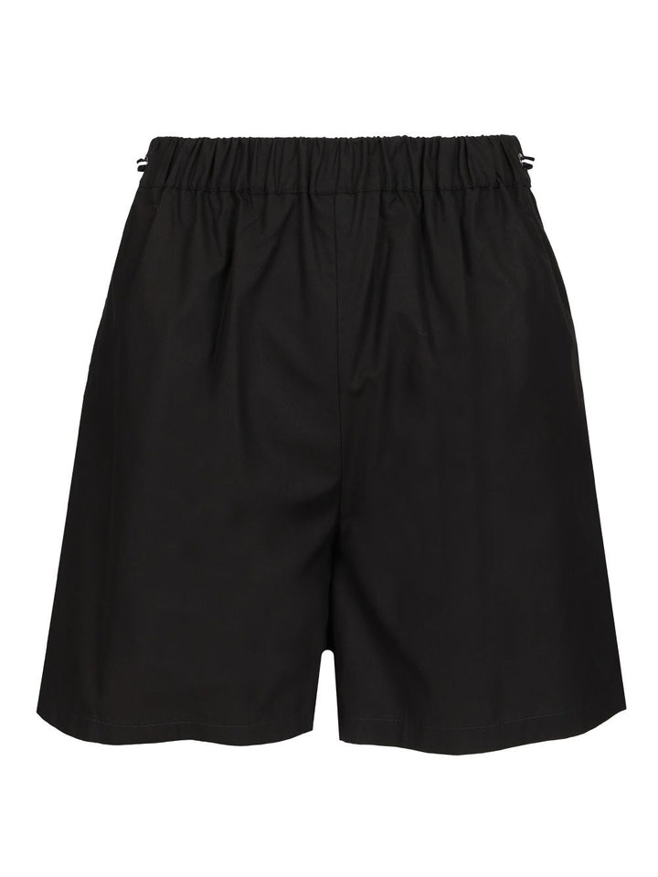 Max Mara Cotton Poplin Shorts Trousers - Black | 1dff8090ffed51cd48ad06866cd33a4f1915c795