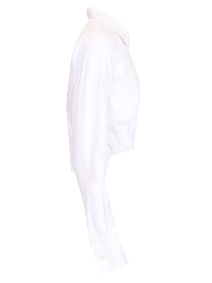 Max Mara Cotton Crop Shirt Shirts - White | 80fd3b3bee029b18c9d0ffac480bef4d27c00d35