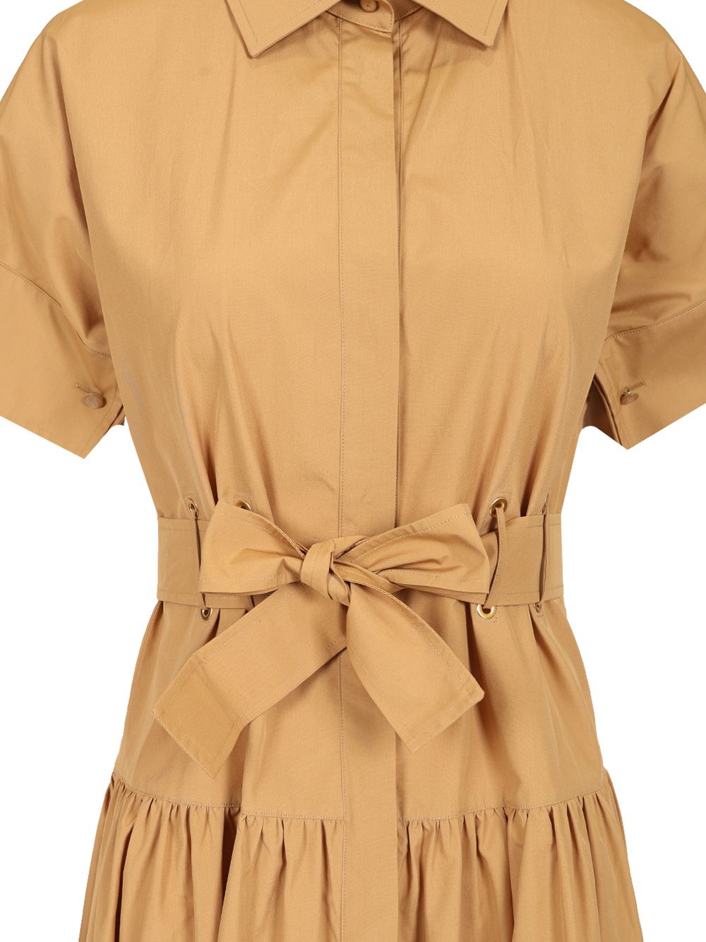 Max Mara Poplin Shirt Dress Dresses - Brown | c8e1232f5d66294f20a656ebd5774ae12d98816a