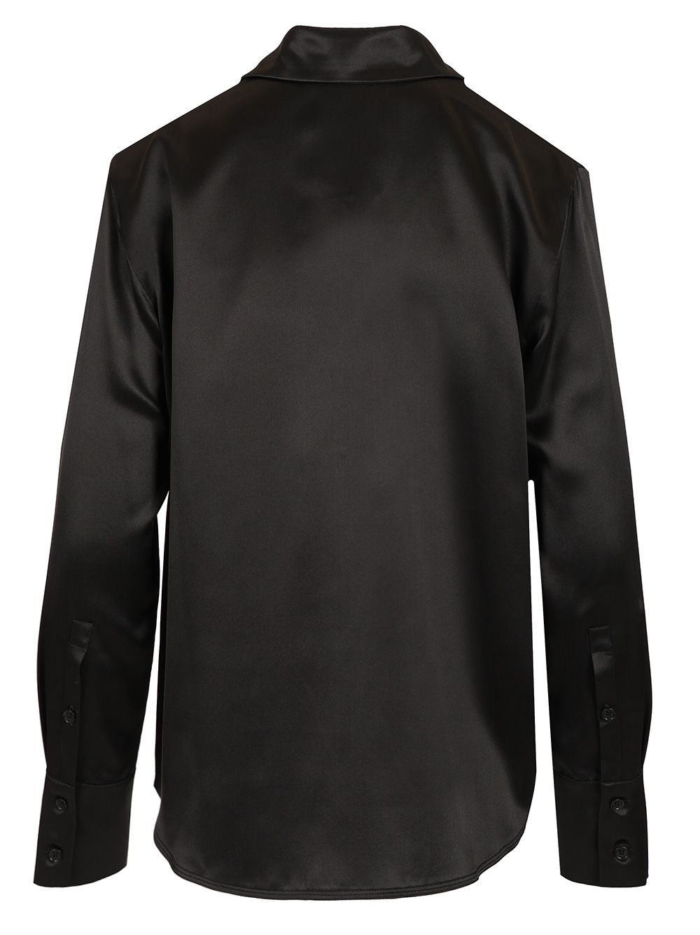 Max Mara Silk Satin Shirt Shirts - Black | 79bb90b29adefc28b93180e009ed10628df3d926