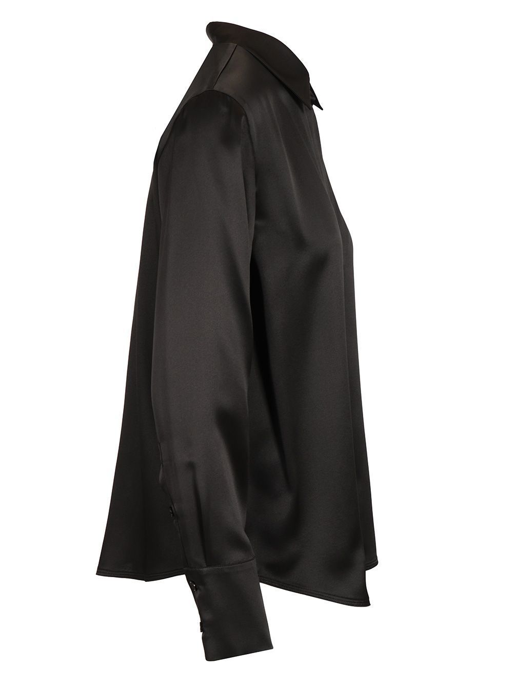 Max Mara Silk Satin Shirt Shirts - Black | b10636eb32624c616baa151c43a064462fa46cb4