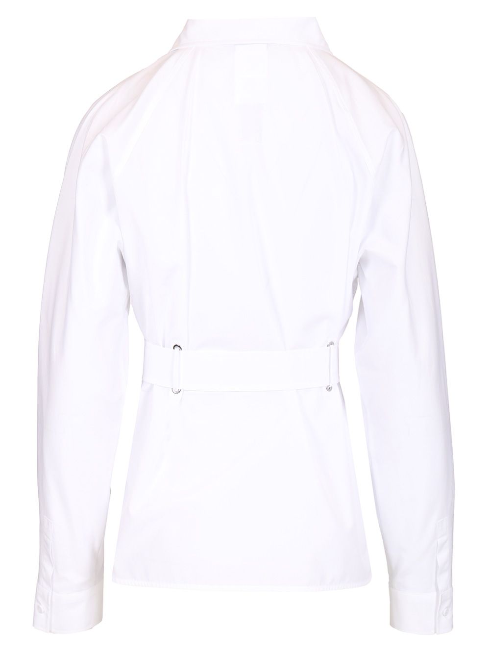 Max Mara Poplin Shirt With Belt Shirts - White | cdd5dc29bd18d2e51f92b71f080c5ff000711278