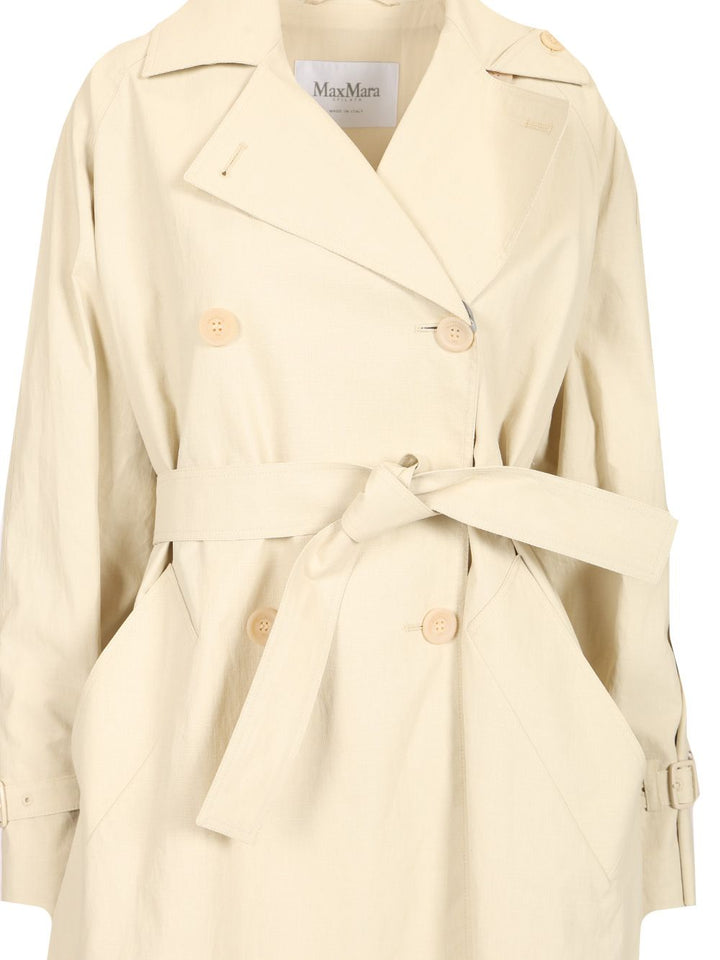 Max Mara Ronco Coats - White | 082f85b57bd2a0f0985cde064d4b03f3a4df8fe4