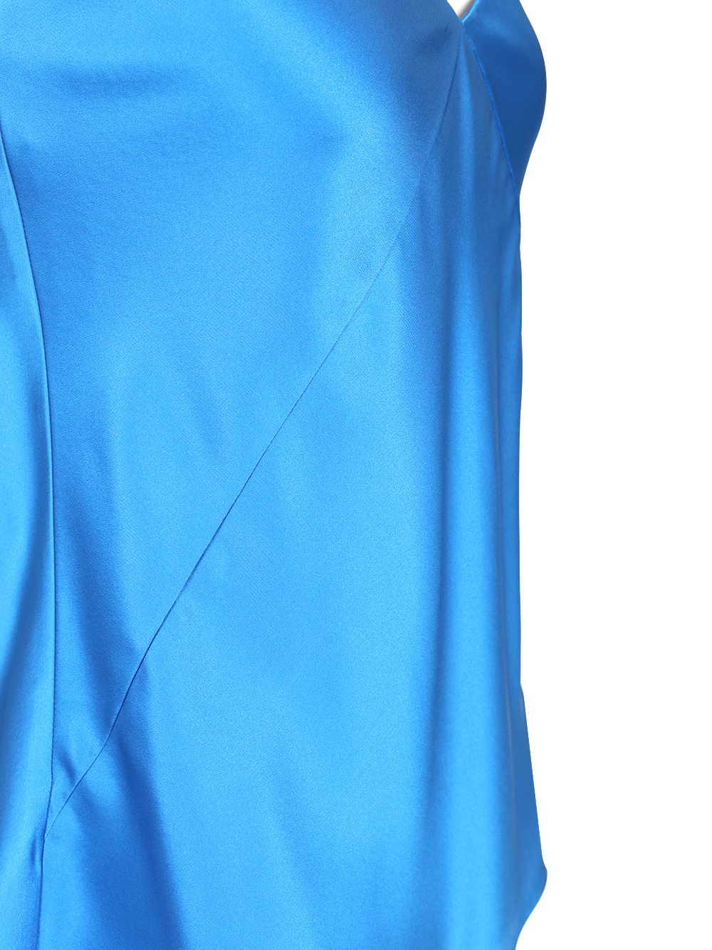 Max Mara Spaghetti Strap Satin Top Tops - Blue | b356c91aeec8d997efc9b6fe34a6cc1d81b00582