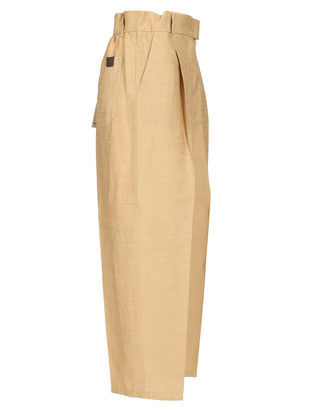 Max Mara Straight  In Linen And Silk Trousers - Beige | bb5773393cfa9b088fdfdc61495ceef1888e721c