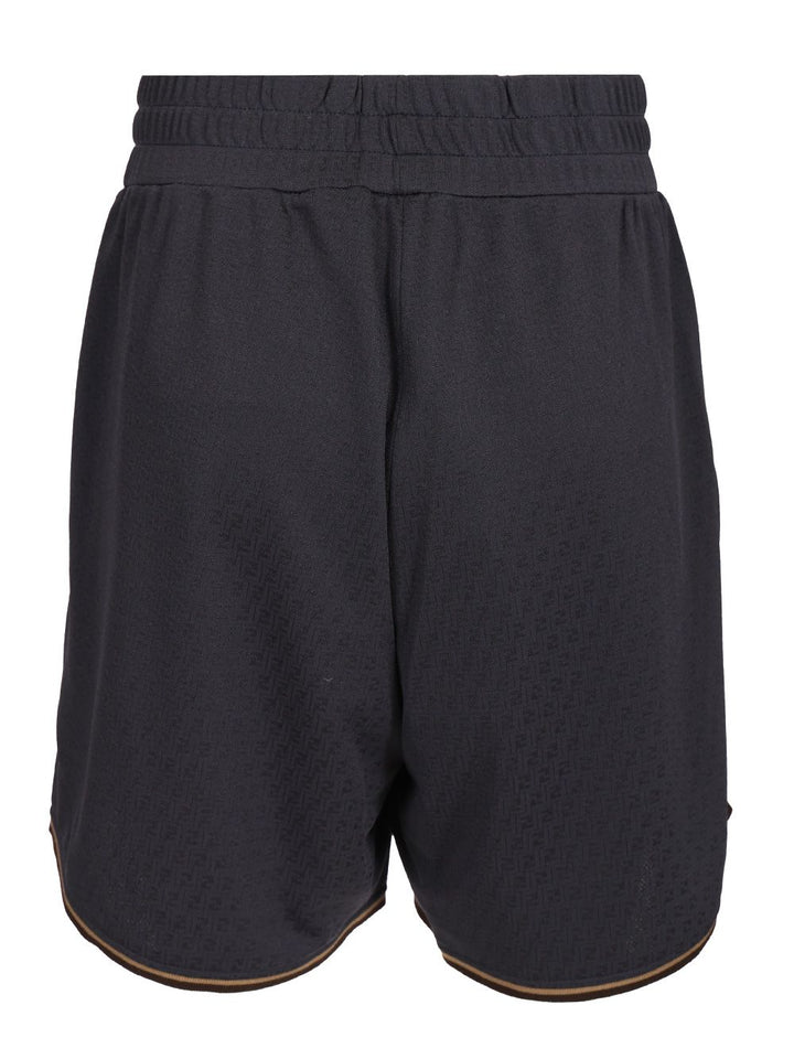 Fendi Ff Jacquard Shorts Trousers - Blue | 09a8d98a75524ce963bdb8b6d7d50237ca555f43