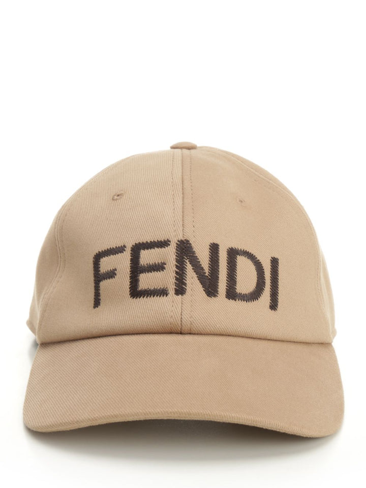 Fendi Cotton Hat Hats - Beige | a9c16178d32f55268dad131956cb68cc6d3512ba