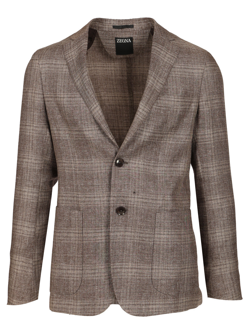Ermenegildo Zegna Linen And Wool Jacket Jackets - Brown | 25a45fab322d673d5efee949d6afb61223bf6cb6