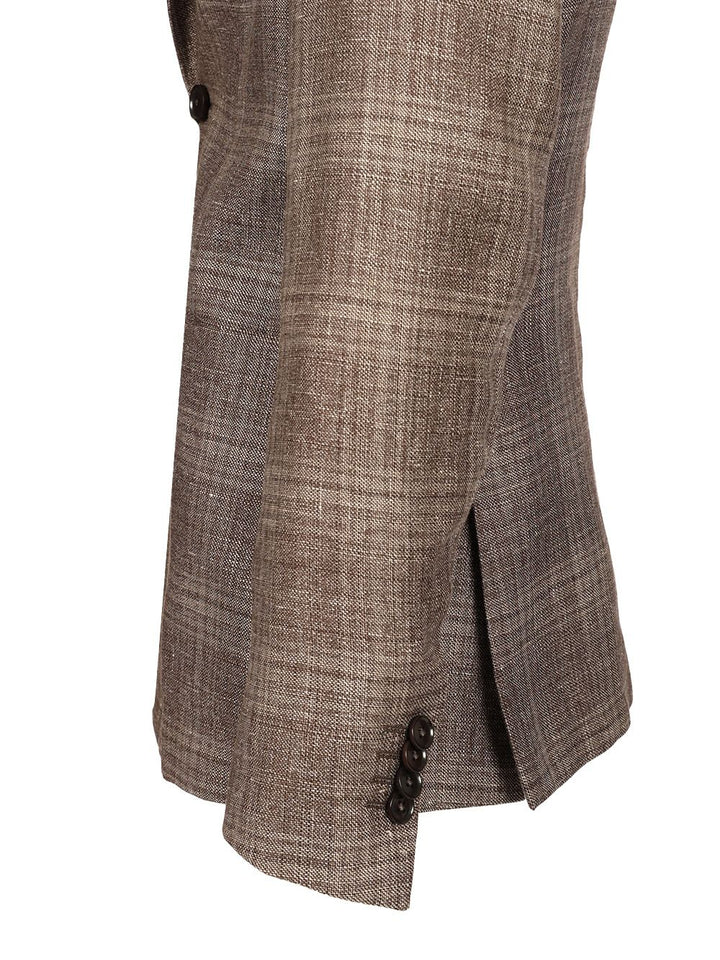Ermenegildo Zegna Linen And Wool Jacket Jackets - Brown | 80e102d42c806c0d3bdc033e49cdf29e28825a4c