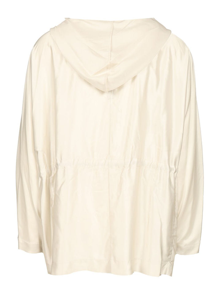 Rick Owens Hooded Tunic Tops - White | 19c44a24e1ecdcedbd53f4c4fce88699fb867031