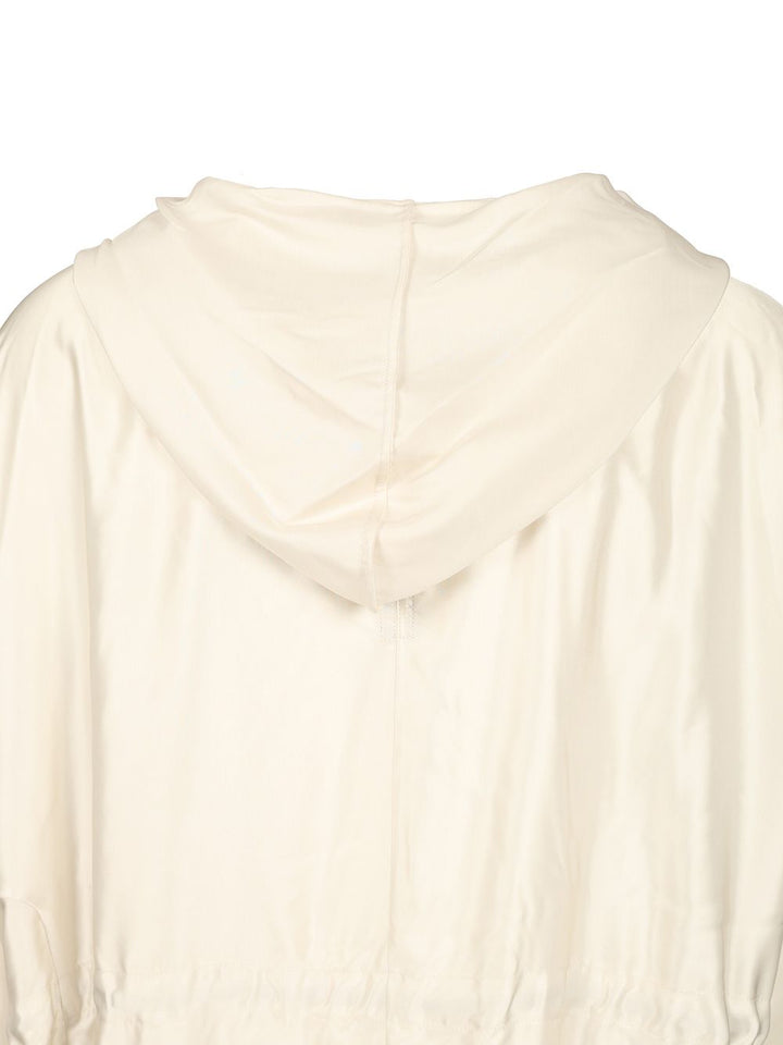 Rick Owens Hooded Tunic Tops - White | 6334f4ae1e0e8bc8d606dacc1d7ca6cfd5a605e8