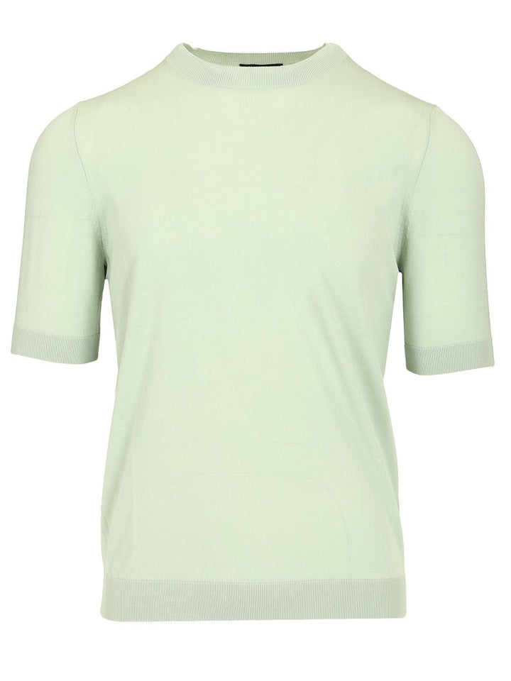 Ballantyne Slim Fit T-Shirt Knitwear - Green | 201e6bbae6af82cee52a7518459a741a3a047016