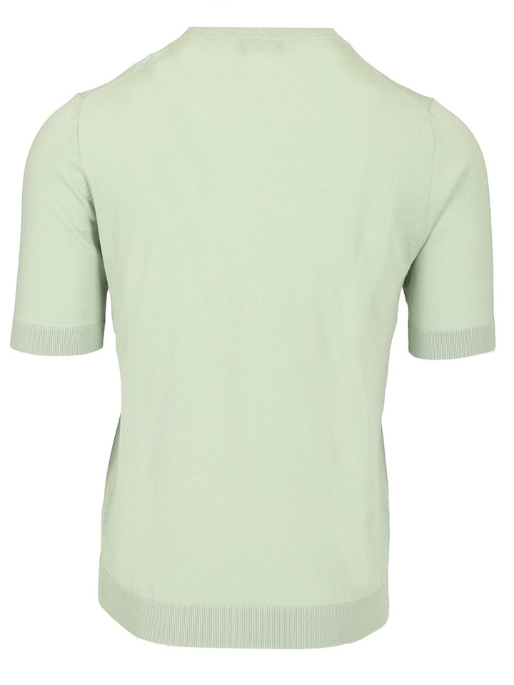 Ballantyne Slim Fit T-Shirt Knitwear - Green | 5405729afb0fb517f7703f8c845815deec54a4e6