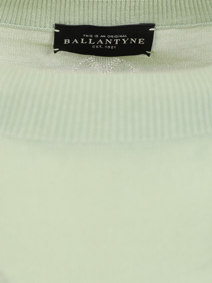 Ballantyne Slim Fit T-Shirt Knitwear - Green | 092f4de5365ad6ede70256ad9fdc82d704576df3