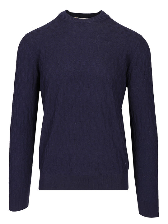 Cotton And Cashmere Sweater Knitwear Blue