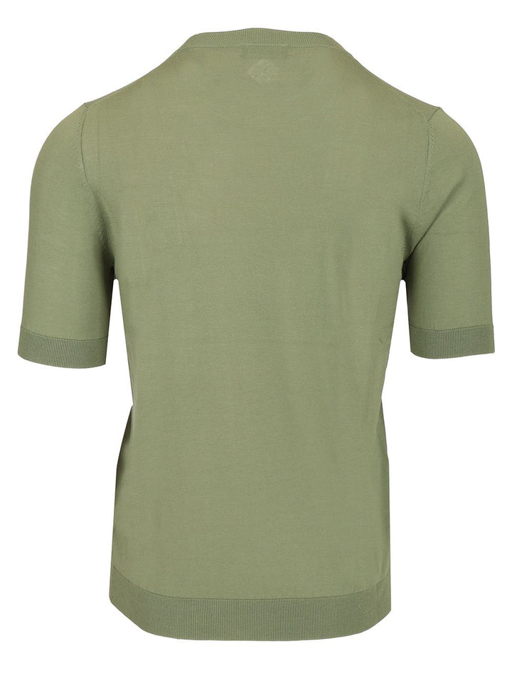 Ballantyne Slim Fit T-Shirt Knitwear - Green | 60b8144796af18379b551dc83088ff8a67d78e6b