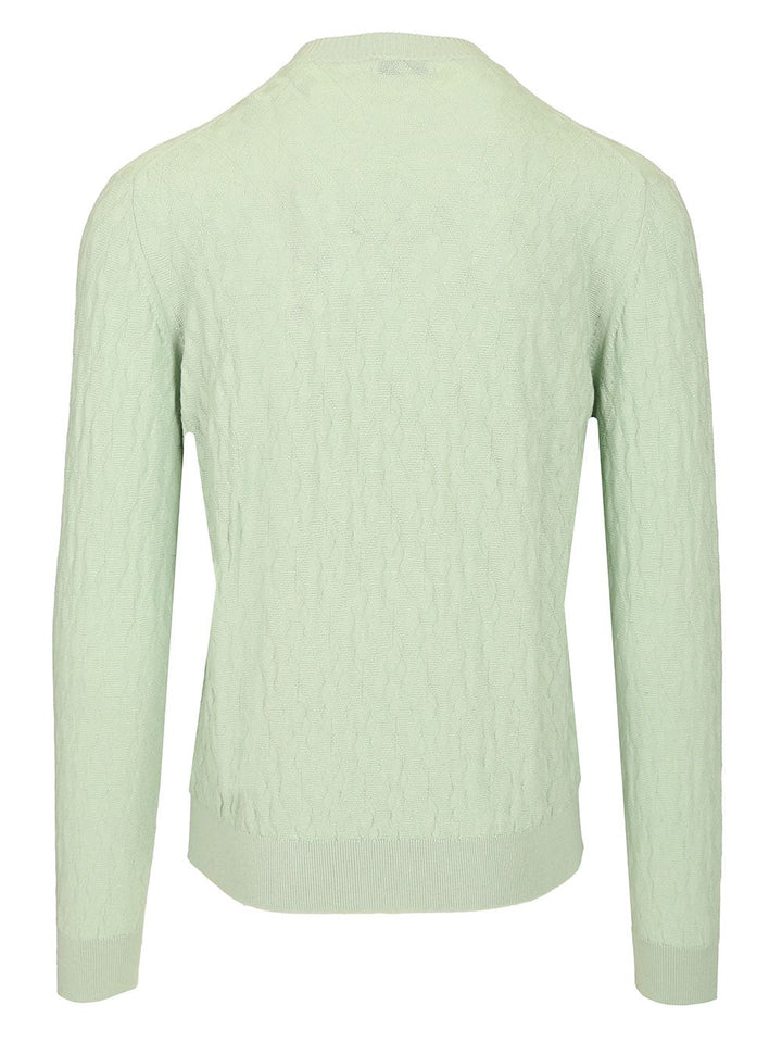 Ballantyne Cotton And Cashmere Sweater Knitwear - Green | 68923e28c00157444a1965a81a6ed406a571061f