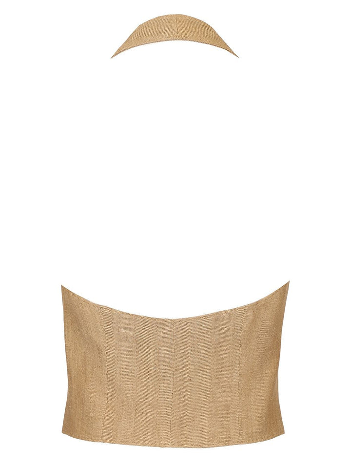 Max Mara Open Back Vest Jackets - Beige | d4e068f0862f16883f854c2b976b3b729c1a88bb