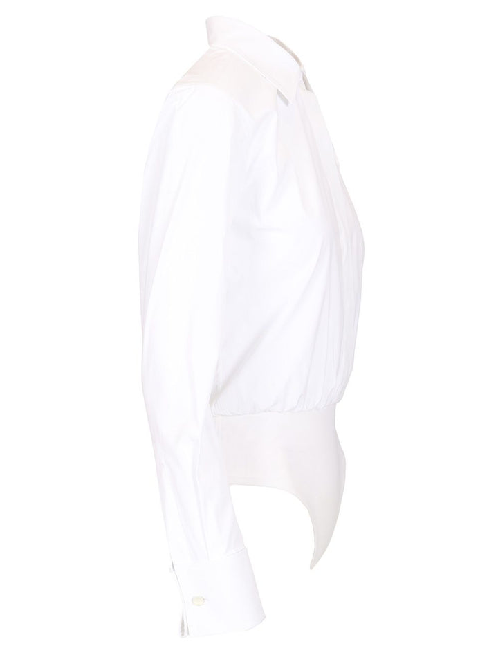 Max Mara Stretch Cotton Poplin Shirt Shirts - White | b331e337f64864ca7adcdcaaff07ac1f4f61eb60