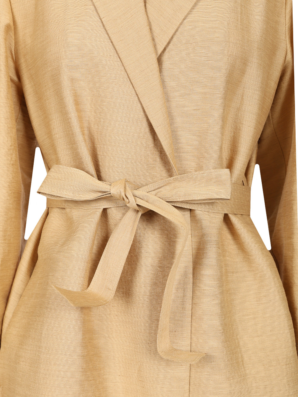 Max Mara Linen And Silk Canvas Overcoat Coats - Gold | 7e10aab4eda7fccea6fac698eb367ff85134aa29