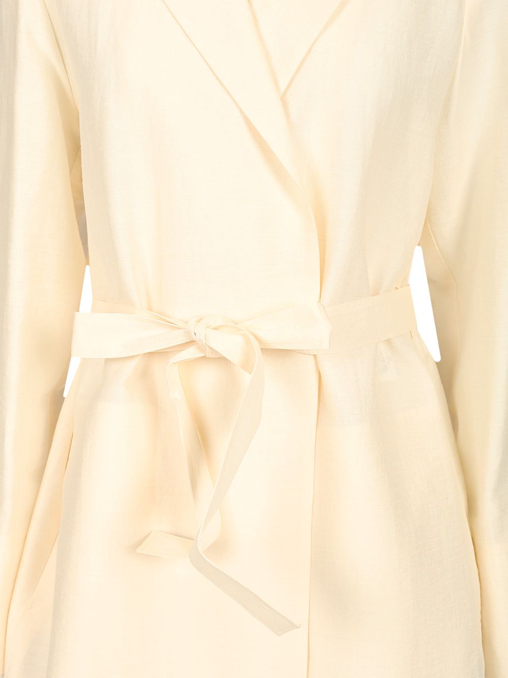 Max Mara Linen And Silk Canvas Overcoat Dresses - White | 77c45873e747147a8da074220cbf2824457f674c