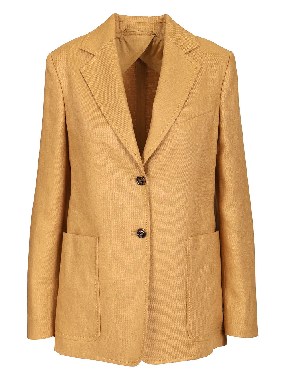 Max Mara Linen Blazer Jackets - Beige | f6e6b6ceb6a54077cba1bb1f8a7f1337035d7f3a