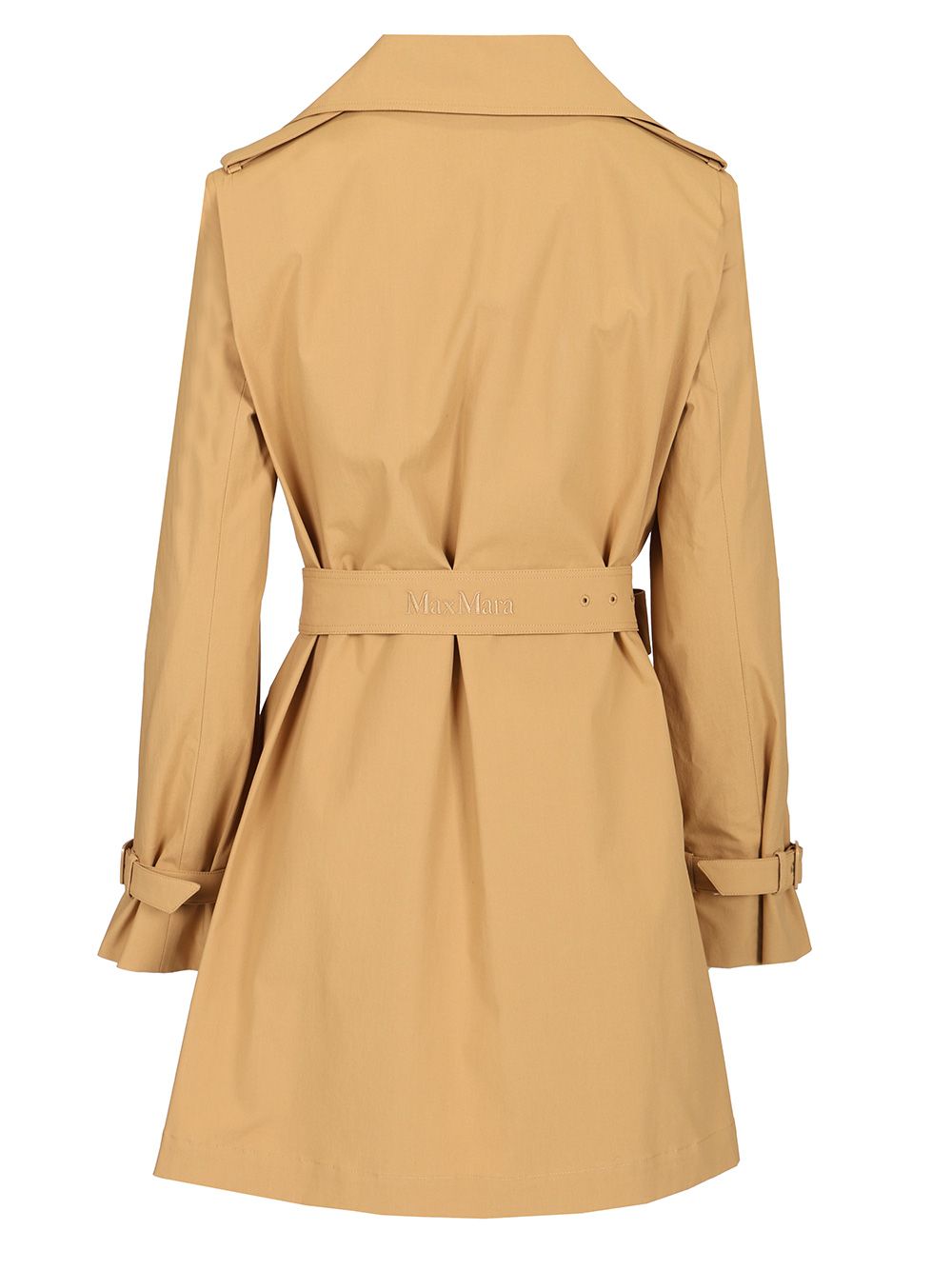 Max Mara Short Trench Coat Coats - Beige | 05b54c98bfcbfa7dc3c35fcb825dfdfaeaae0242