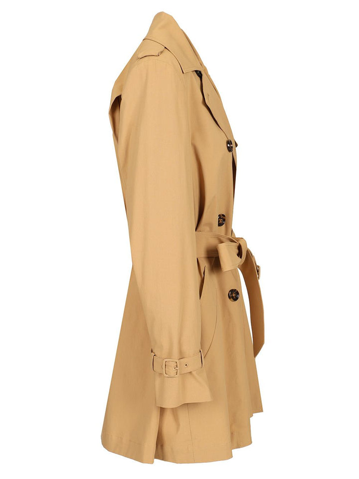 Max Mara Short Trench Coat Coats - Beige | b942f7127e45a26e6e748e1c85fc7f72182d5bf9