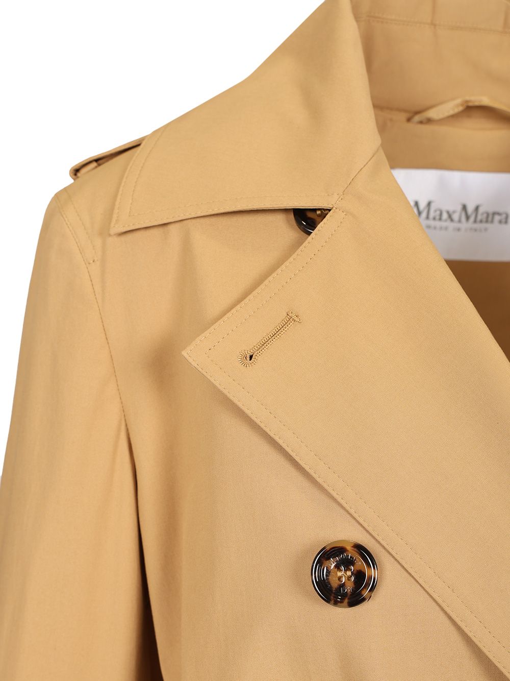 Max Mara Short Trench Coat Coats - Beige | 2484b1240a0dcc64158c3850277677b77d1fe07c