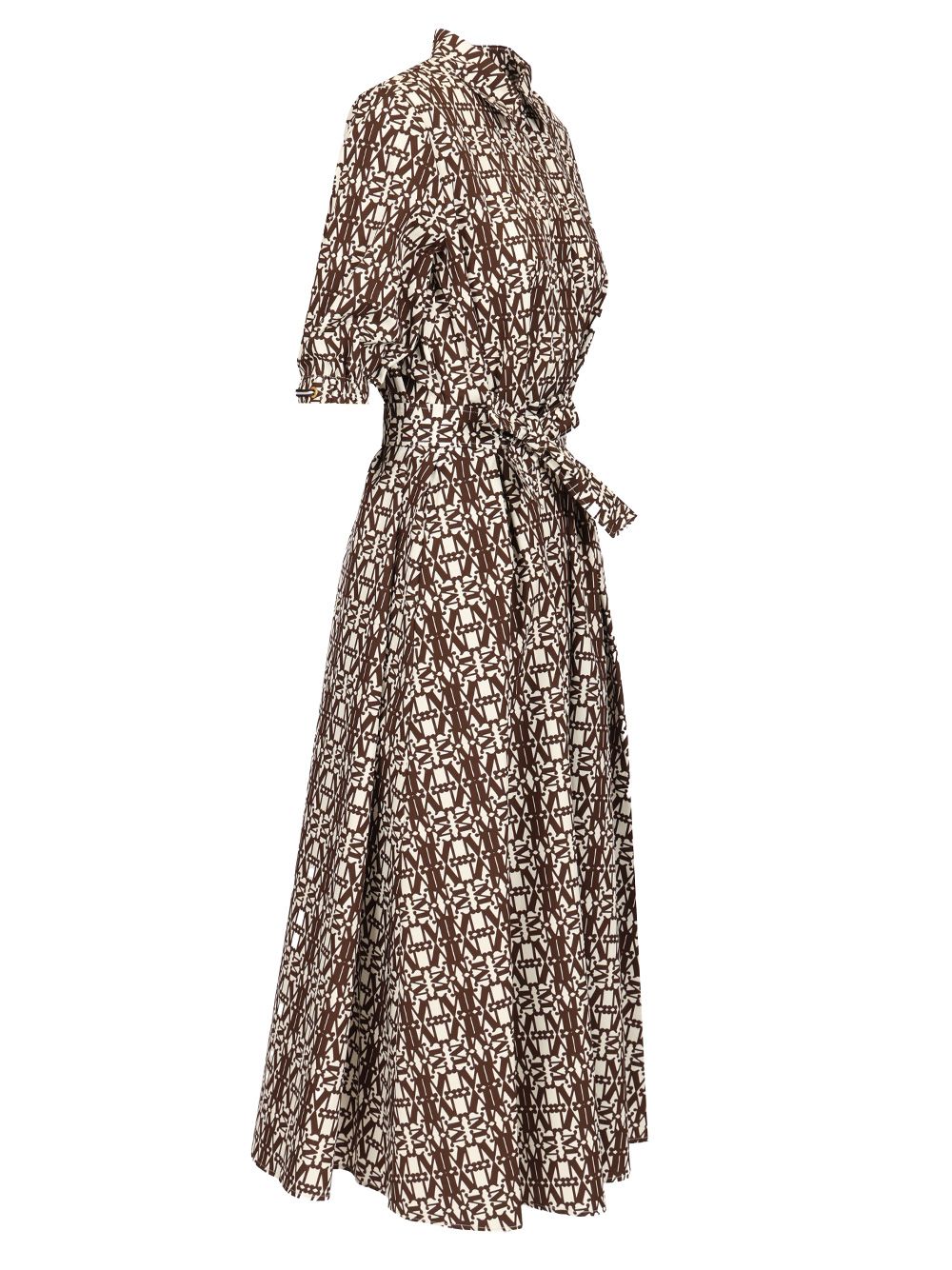 Max Mara Printed Cotton Shirtdress Dresses - Brown | bbcdb0b24f0aec7a9886550f0540fa8bb290690e