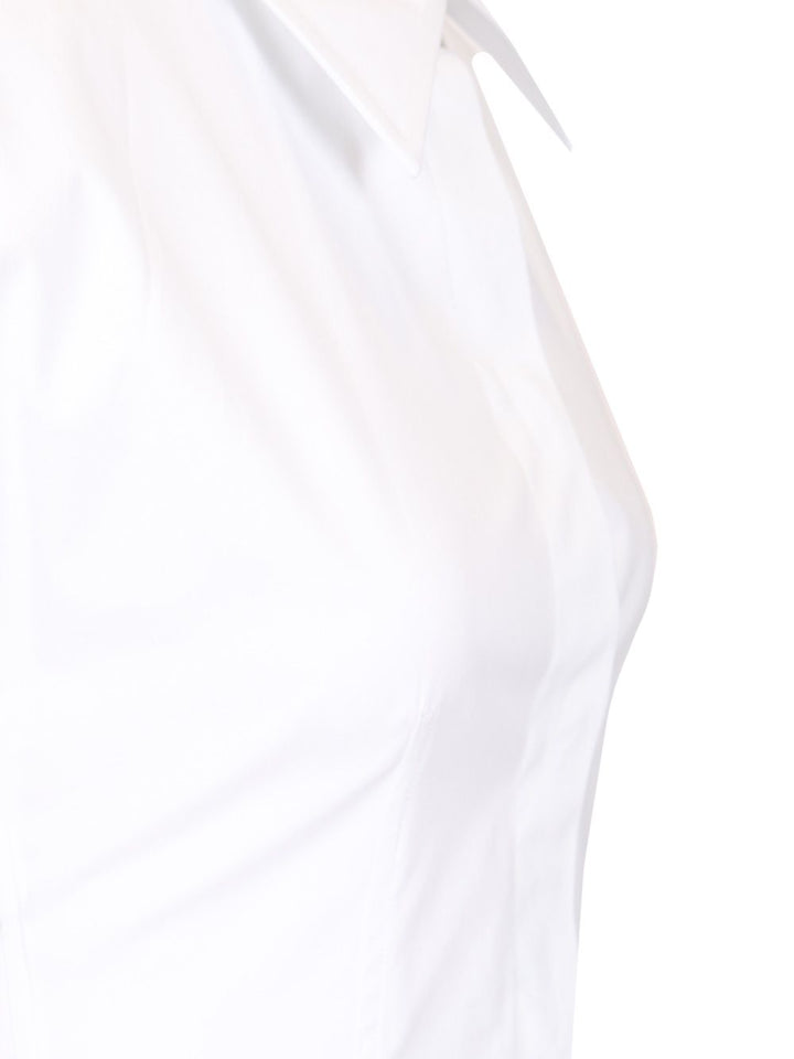 Sportmax Sleeveless Cotton Dress Dresses - White | 6a022f625e9543fedf2d4f1ee2008fe7b4e9e055