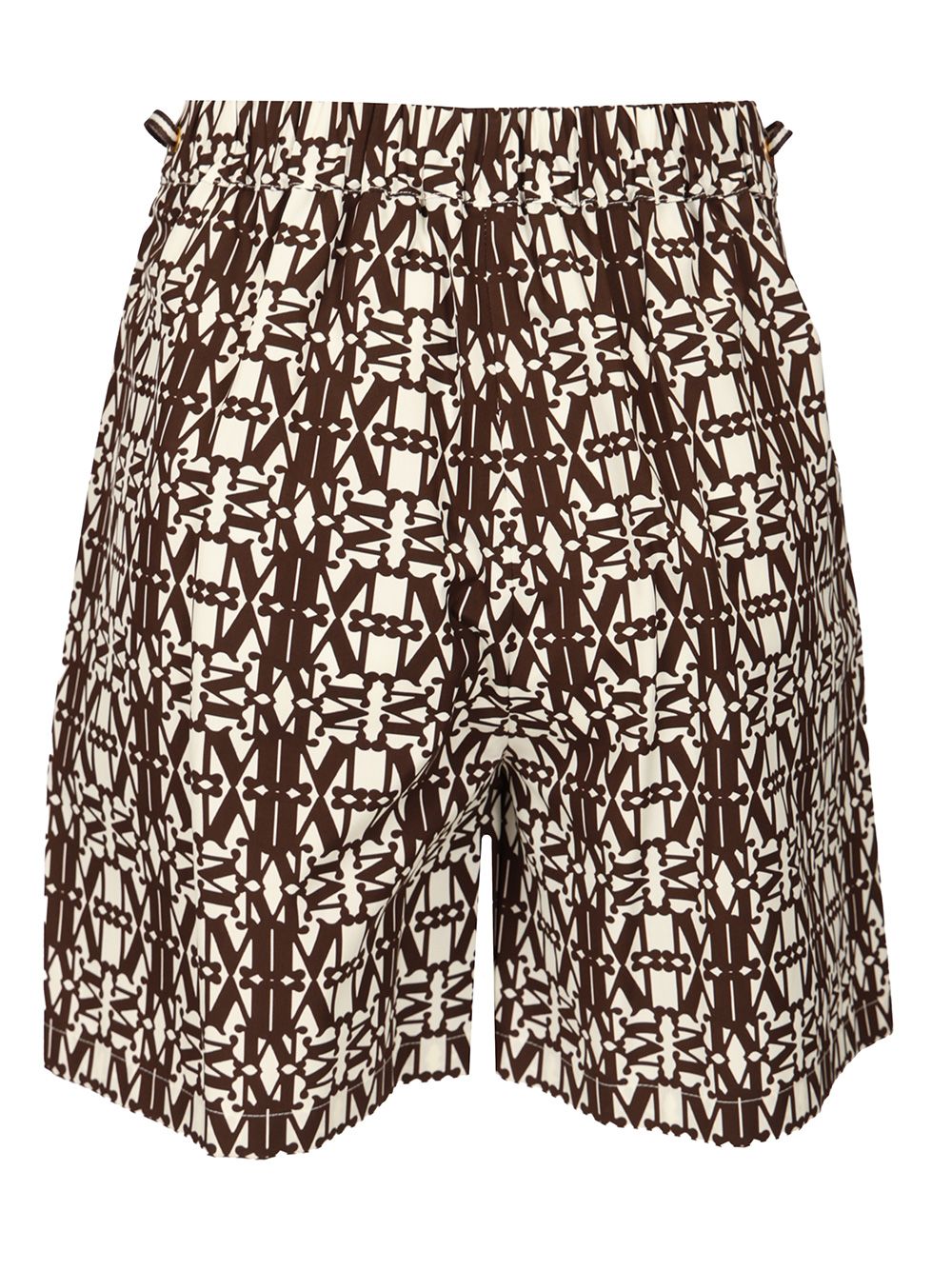Max Mara Printed Poplin Shorts Trousers - Brown | 5b8a0995cf75d46efe9860a72dbfed1b237f994f