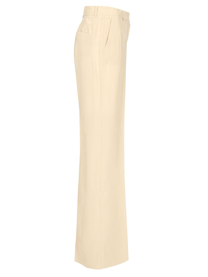 Sportmax Flare Tailored Trousers - White | 9312472b466885df7e121dfa0440bba219355fe5