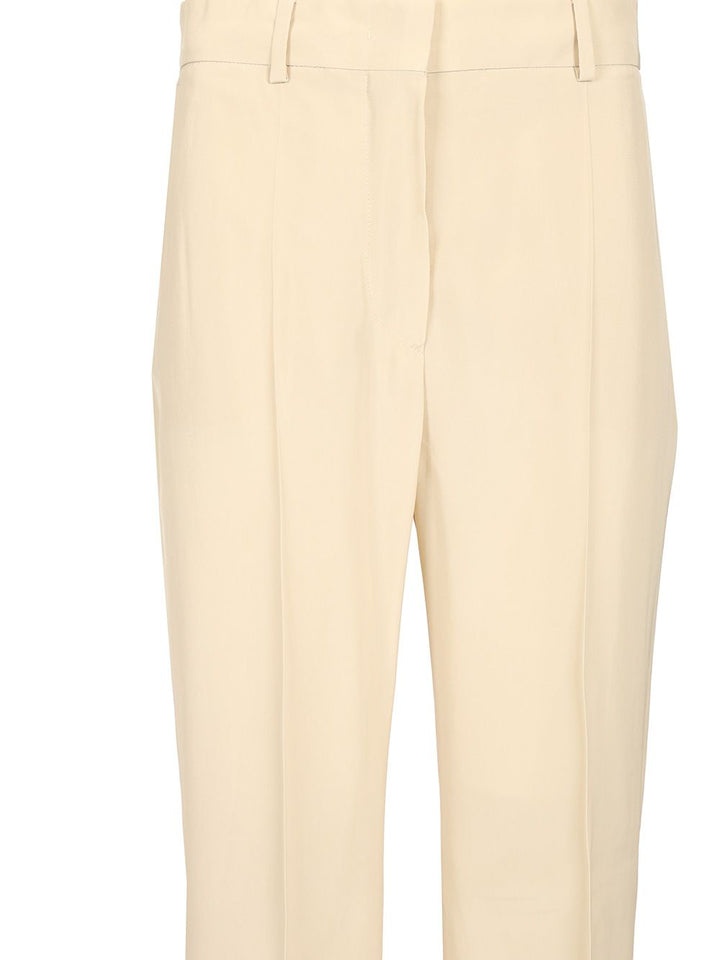 Sportmax Flare Tailored Trousers - White | b763a7430cc3f42b23138b69b3636f3be9ac42bf